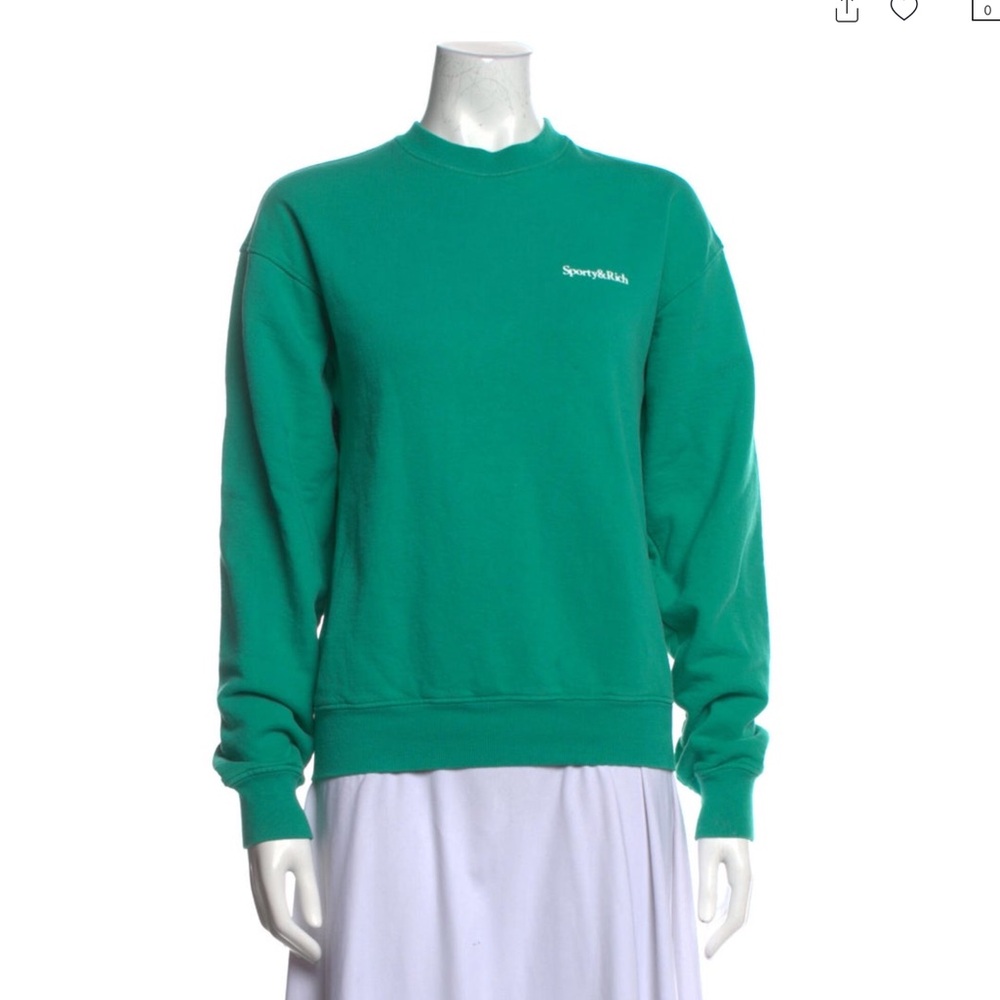 Sporty & Rich Green Sweatshirt — Eat More Veggies!